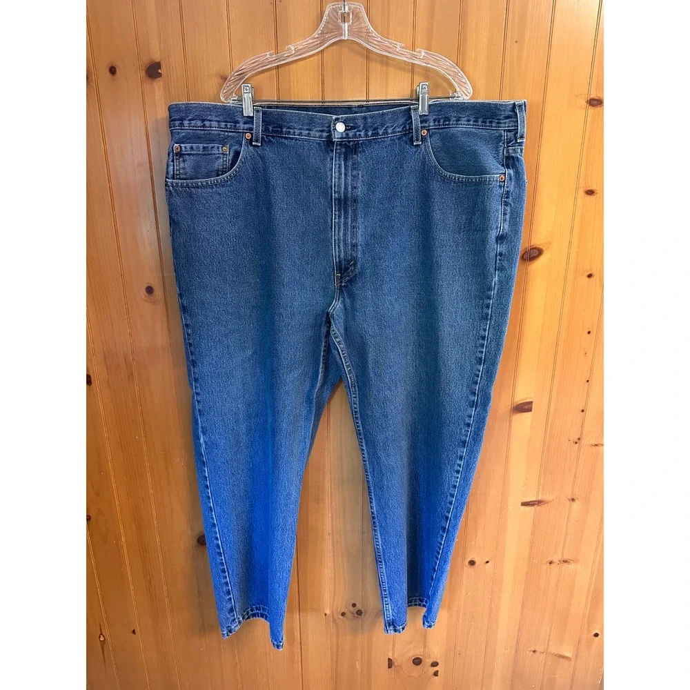 Levis 550 Mens Relaxed Fit Tapered Leg Blue Denim Jeans Medium Wash 48x30